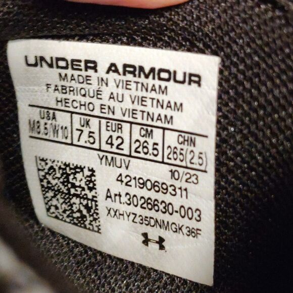 Under Armour Flow FUTR X 3 Athletic Basketball Shoes 3026630-003 Sz M8.5/W10 - Picture 13 of 13